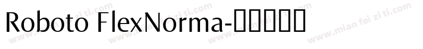 Roboto FlexNorma字体转换